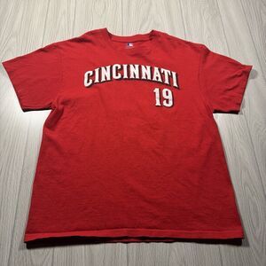 Cincinnati Reds Joey Votto 19 TShirt Men’s L Red MLB Genuine Merch Baseball